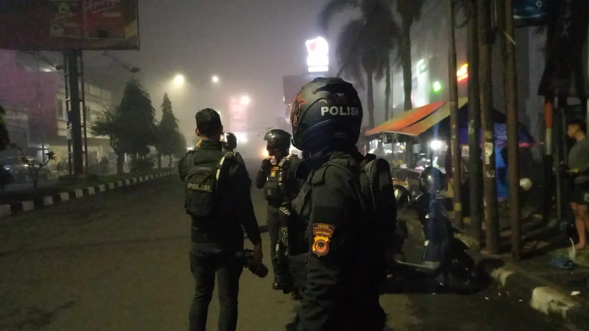 patroli polisi Kota Tasikmalaya jelang Nataru