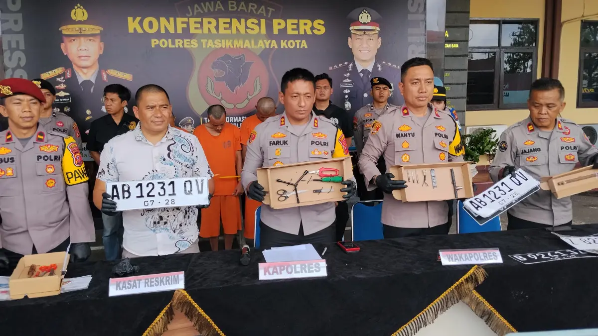 sindikat pencuri mobil lintas daerah Kota Tasikmalaya