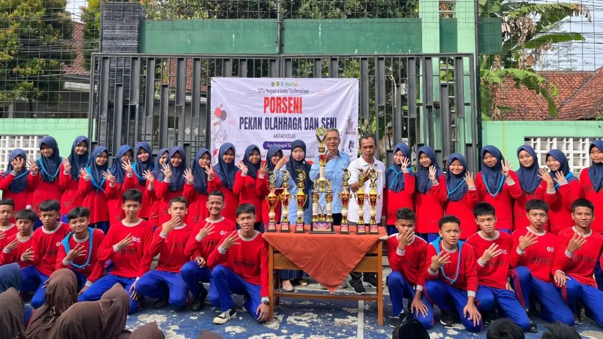 PMR Unit MTsN 4 Kota Tasikmalaya Raih Juara Umum Filantropi IV Priangan Timur PMR