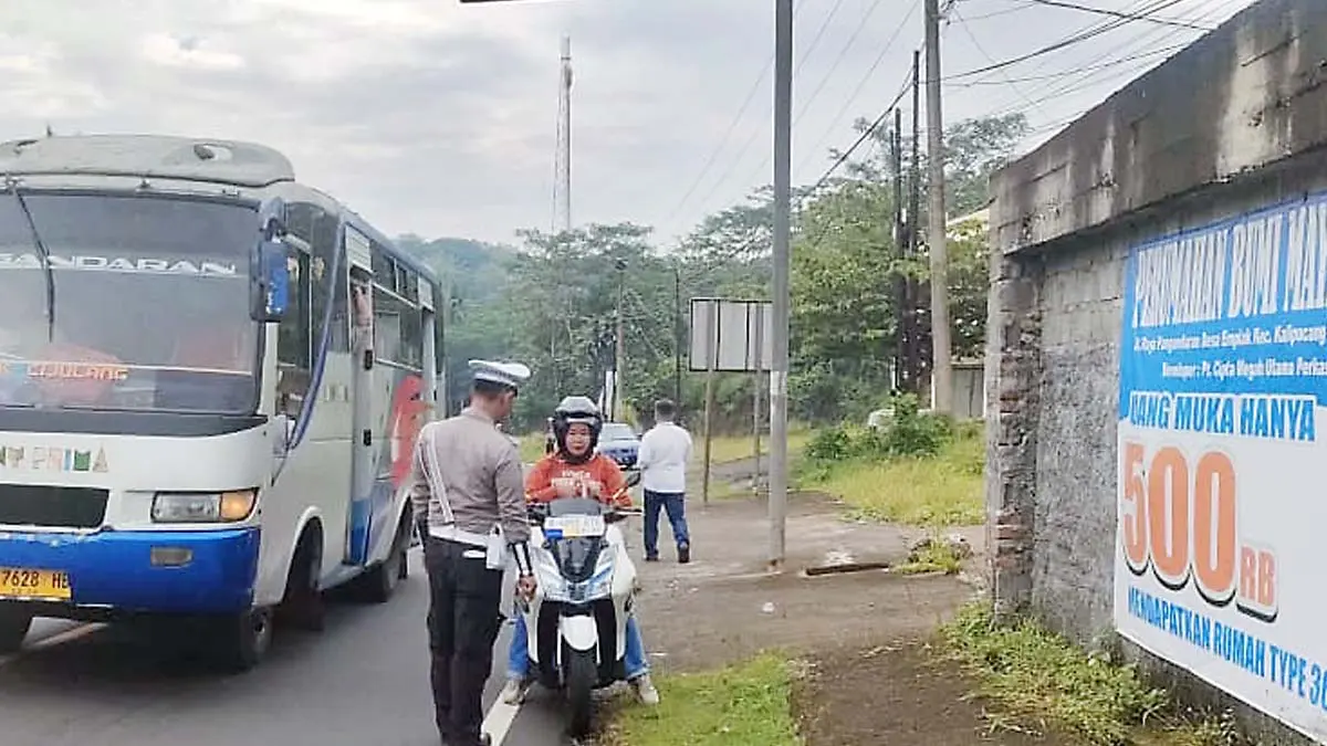 razia pajak motor di Pangandaran