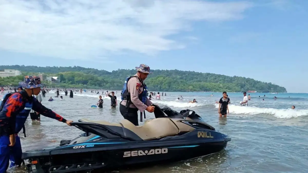 Amankan Libur Natal dan Tahun Baru, SAR Pangandaran Siagakan Jetski Penyelamat jetski Pangandaran