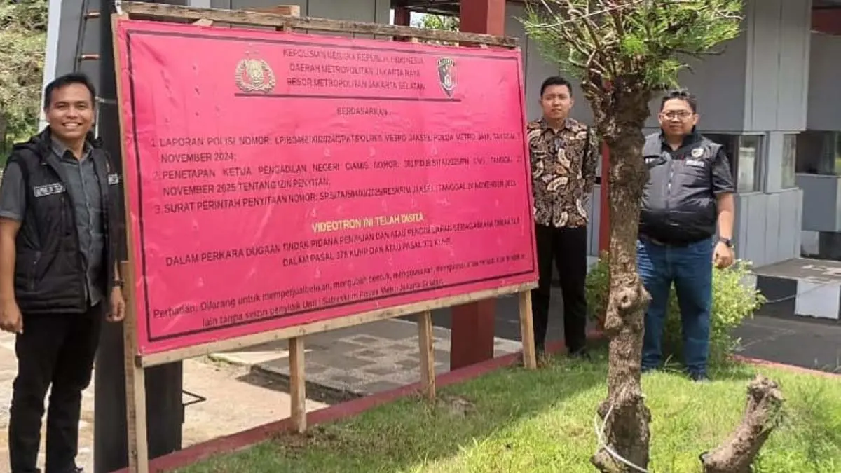 videotron Pangandaran disita polres metro jakarta selatan