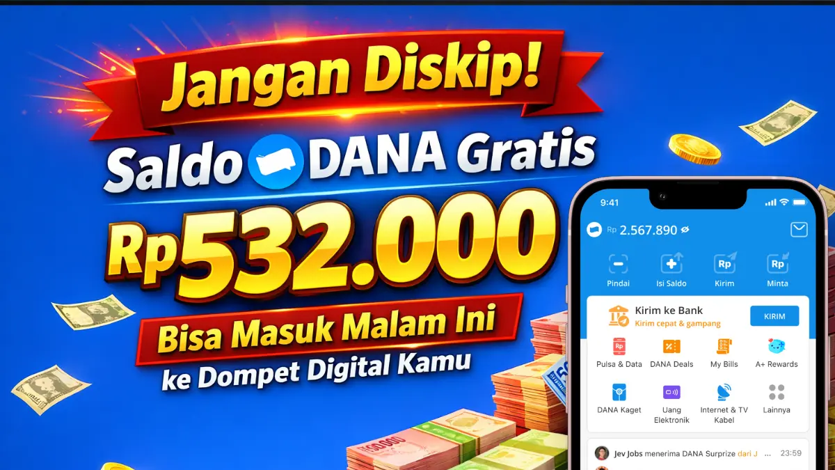cara klaim saldo DANA gratis