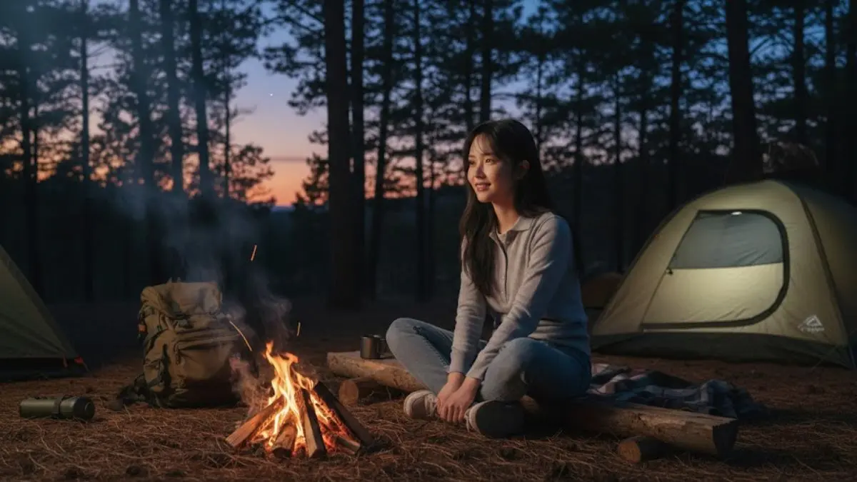 5 Prompt AI yang Mengubah Foto Biasa Jadi Camping Estetik di Hutan Pinus Prompt AI