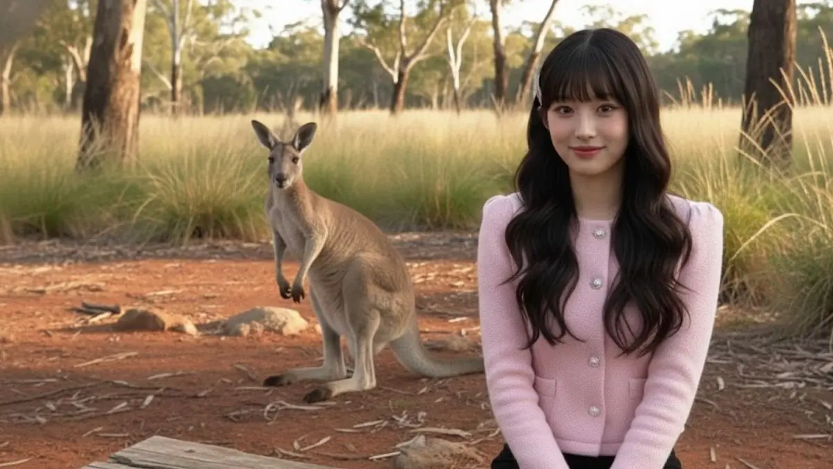Cuma Modal Prompt AI, Edit Foto di Australia di Australia dengan Kangguru yang Realistis Prompt AI