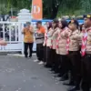 peran Pramuka di malam tahun baru Kota Tasikmalaya