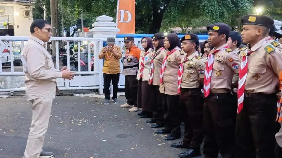 peran Pramuka di malam tahun baru Kota Tasikmalaya