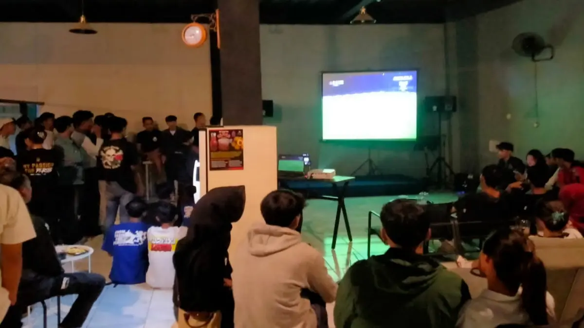 nobar Persib Bandung di Kota Tasikmalaya