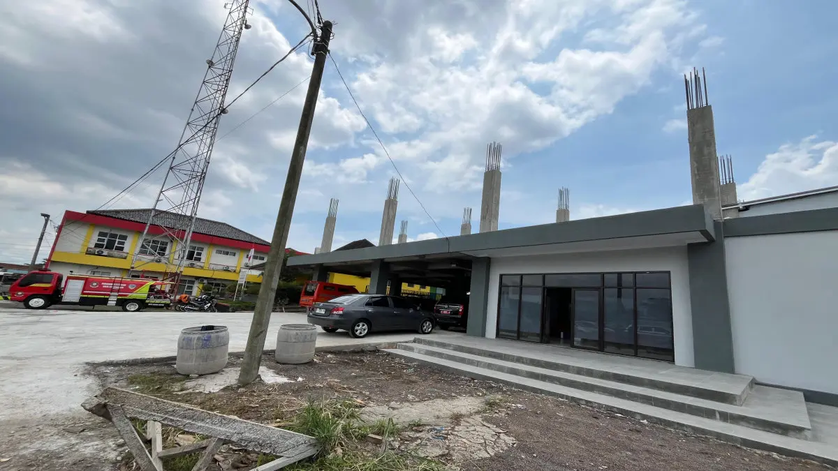 Gedung Damkar-BPBD Kota Tasikmalaya di Indihiang Dipakai Meski Progres Baru 50 Persen gedung damkar bpbd kota tasikmalaya indihiang
