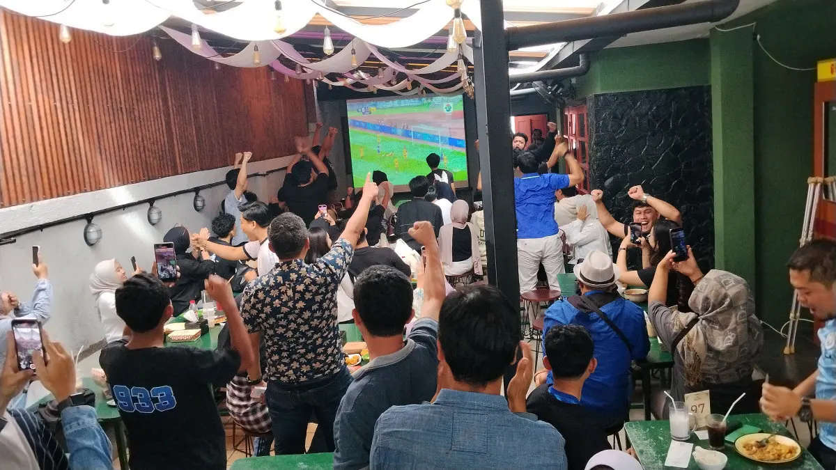 nobar Persib vs Persija di Kota Tasikmalaya