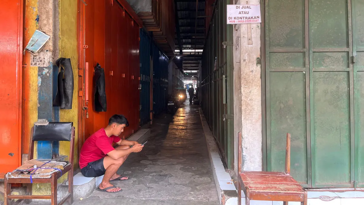 kios Pasar Cikurubuk Kota Tasikmalaya tutup