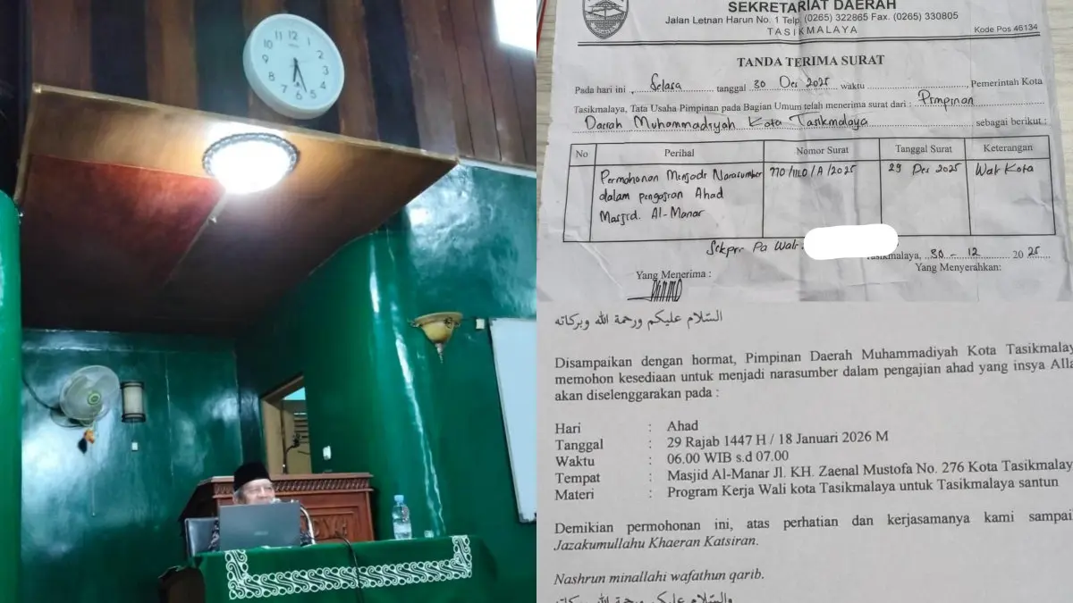 wali kota tasikmalaya tidak hadir pengajian