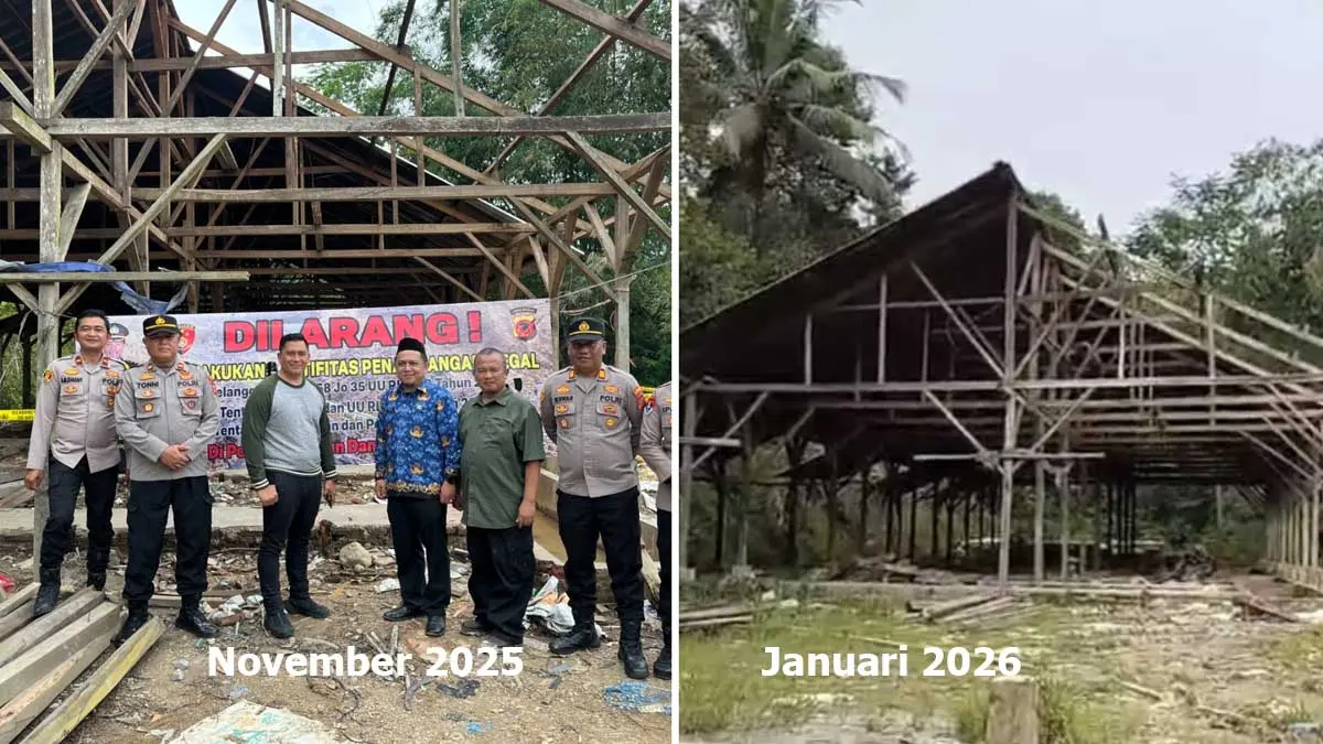 Garis Polisi Tambang Emas Karangjaya Hilang, Diduga Pencopotan Dilakukan Oknum Tertentu Tambang emas Tasikmalaya