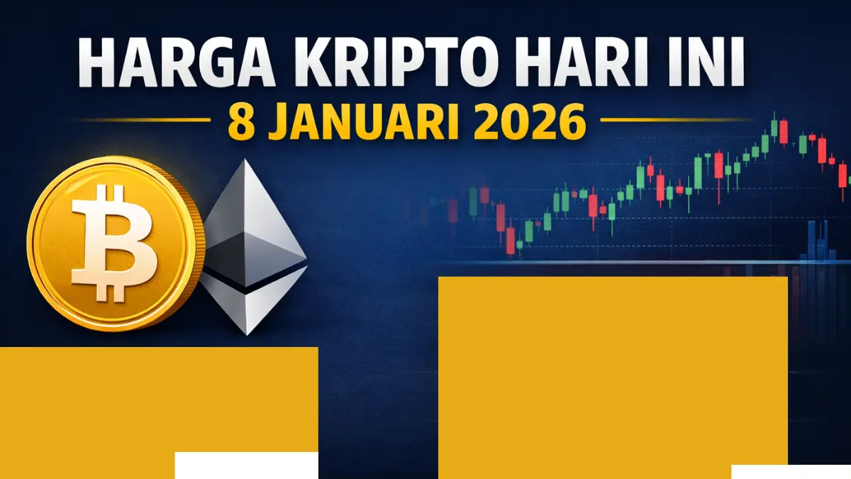 Harga Kripto Hari Ini 8 Januari 2026 Bitcoin Ethereum Melemah, Pasar Tertekan tapi Masih Ada yang Bertahan harga bitcoin