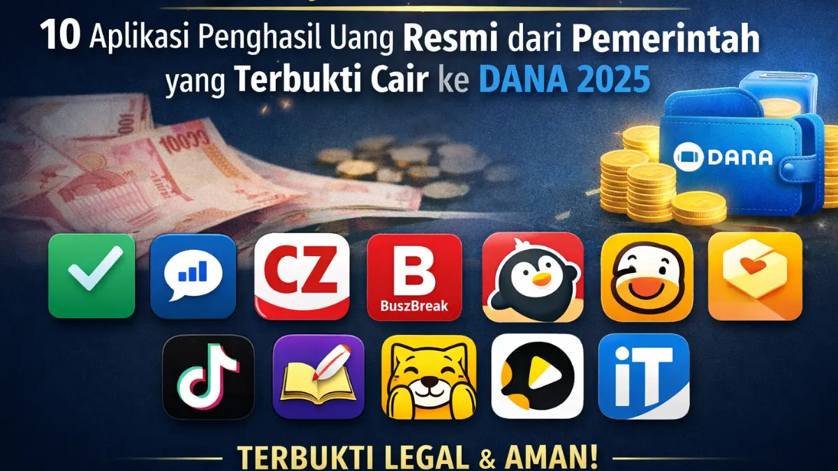 Update 2026! Berikut Daftar Aplikasi Penghasil Uang Resmi dari Pemerintah yang Bisa Dicairkan ke DANA aplikasi penghasil uang