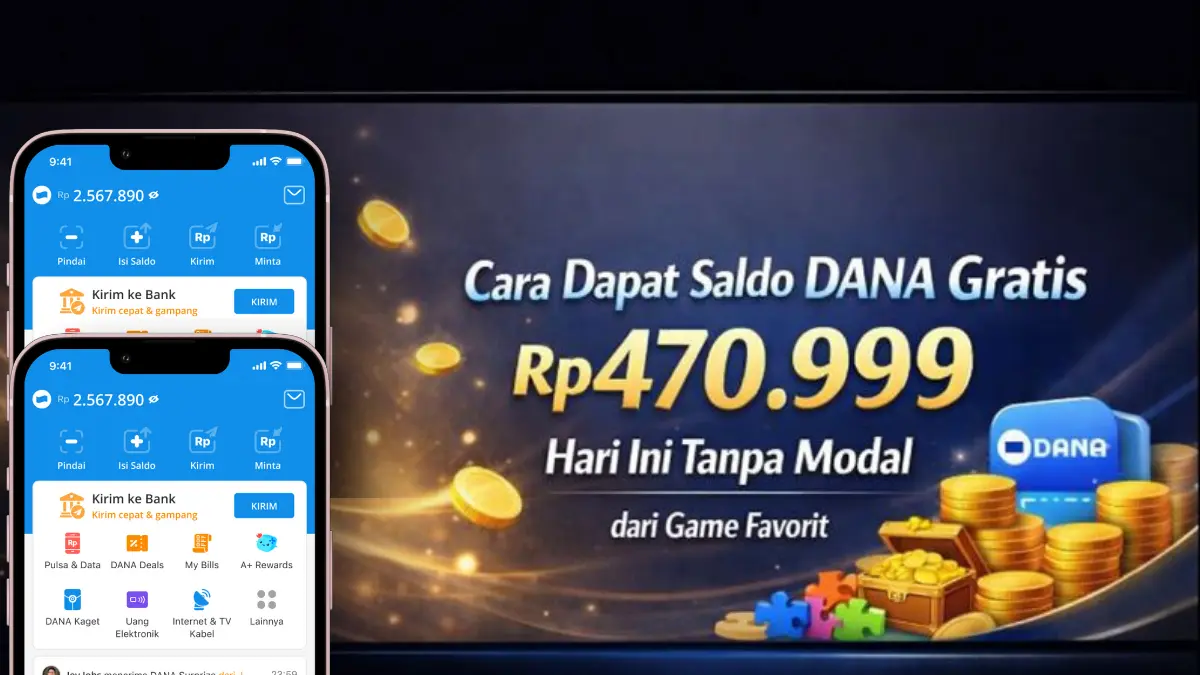 Cuma Kumpulkan Koin! Cara Dapat Saldo DANA Gratis Rp470.999 Hari Ini Tanpa Modal dari Game Favorit DANA Kaget