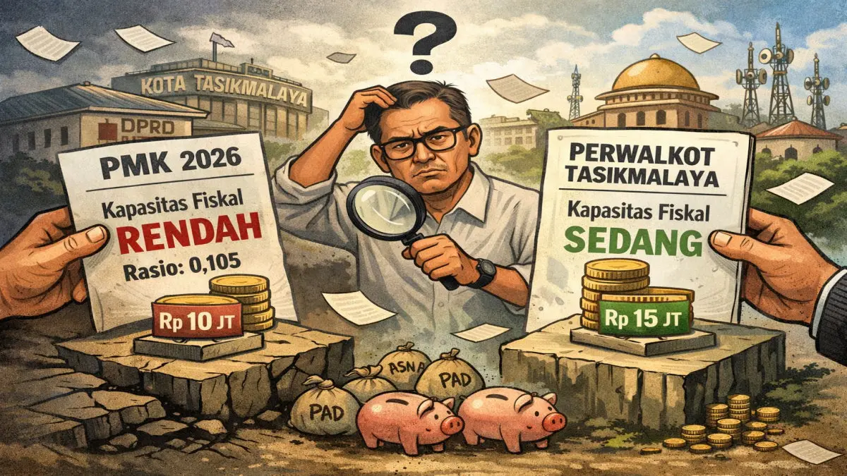 kapasitas fiskal Kota Tasikmalaya turun kelas