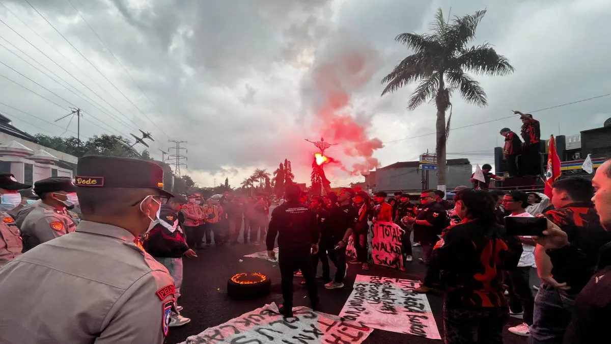 demo SAPMA PP di Kota Tasikmalaya berubah jadi forum OPD