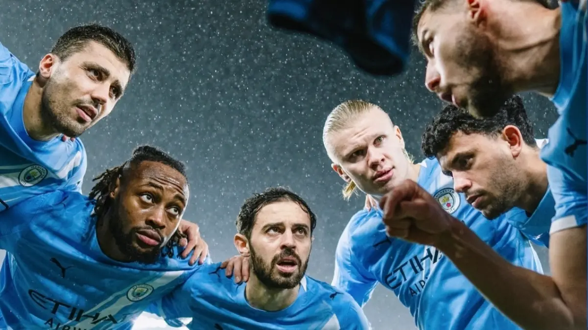 Ilustrasi pemain Manchester City