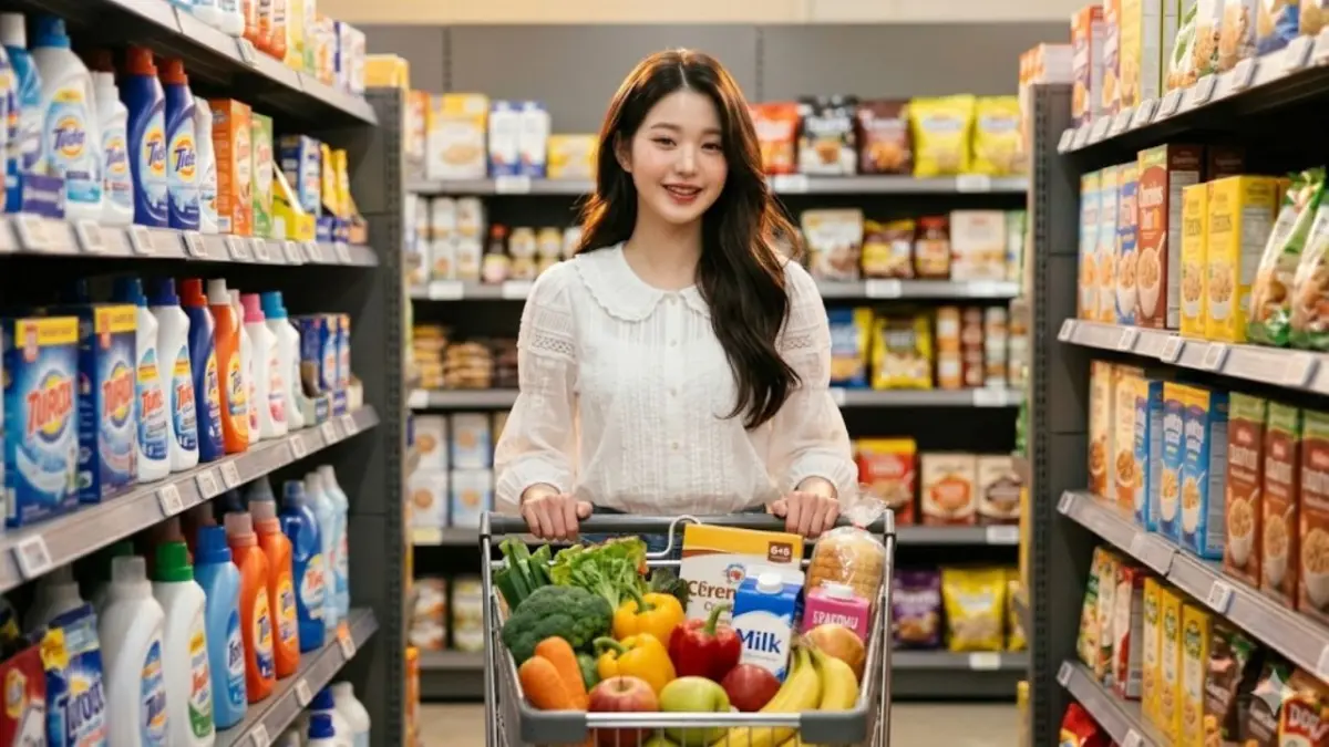 Foto Belanja di Supermarket Pakai Prompt Gemini AI Jadi Seperti Hasil Kamera Pro! Prompt Gemini AI