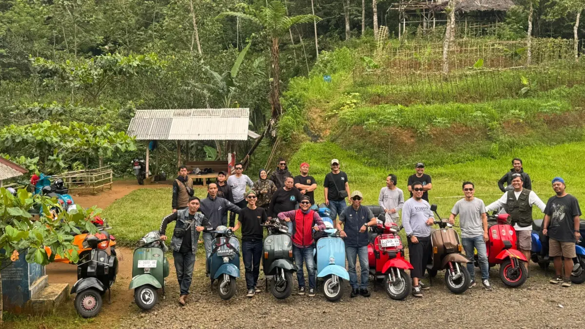 Setelah Batukaras, Jalan Scooter Tasikmalaya Club (STC) Tidak Pernah Lurus! Touring vespa
