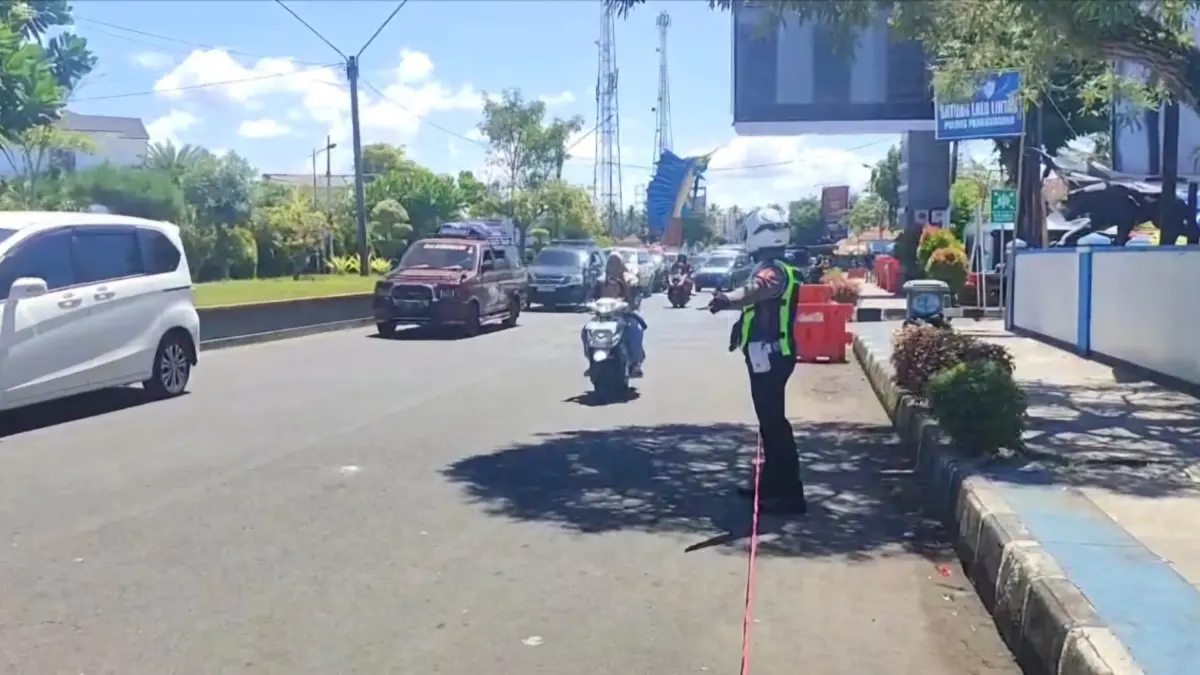 Arus Kendaraan Menuju Pantai Pangandaran