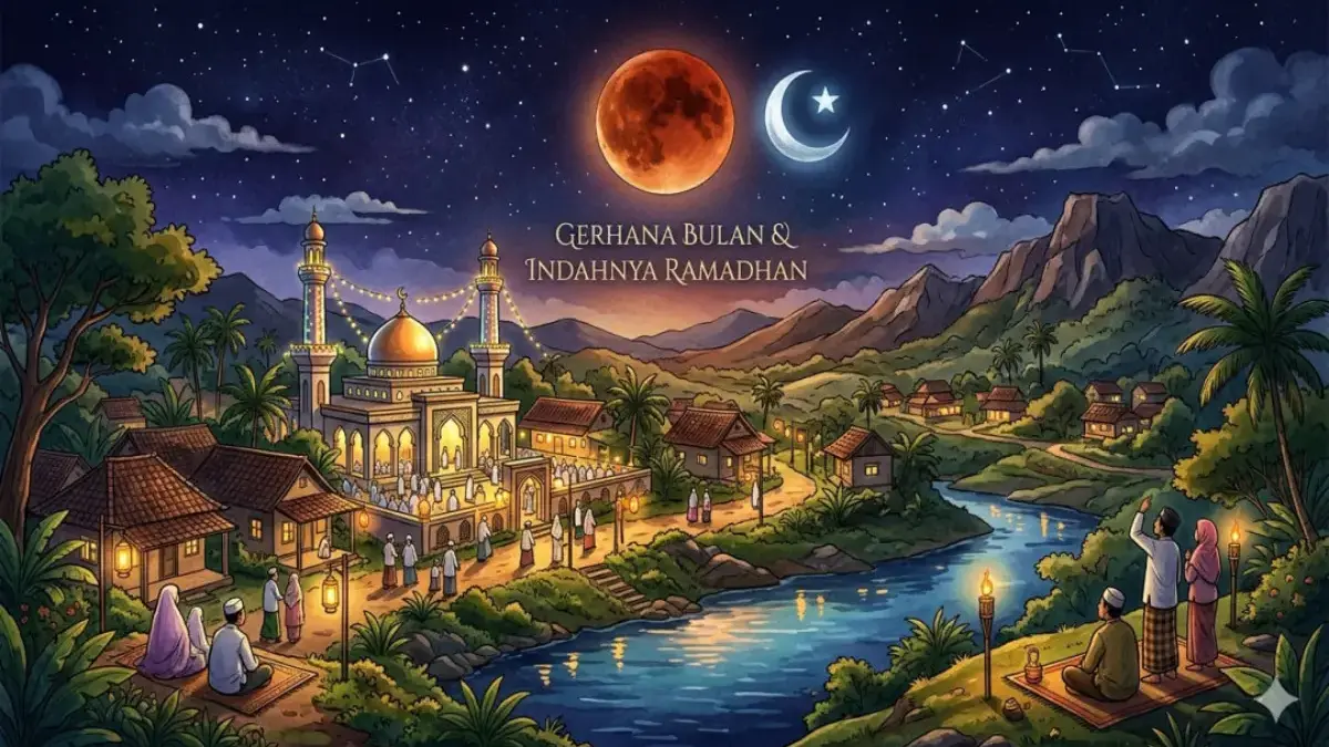 gerhana bulan total di Kota Tasikmalaya Ramadan 2026