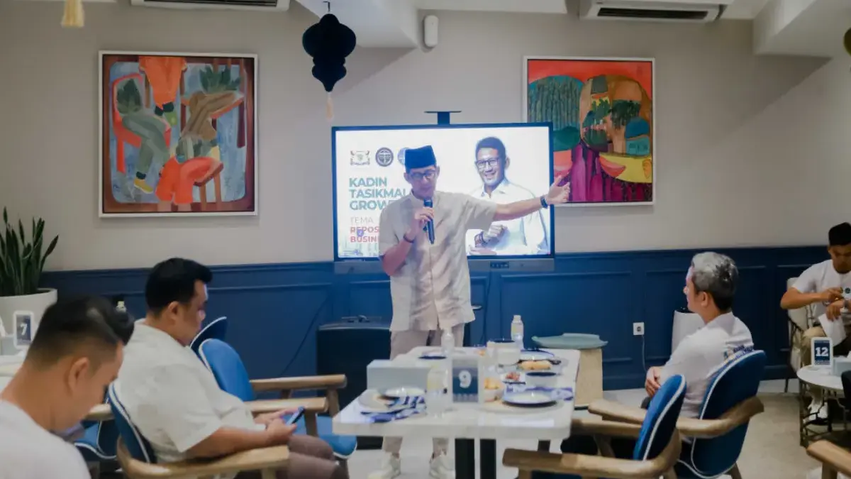 mentoring bisnis pengusaha Kota Tasikmalaya bersama Sandiaga Uno