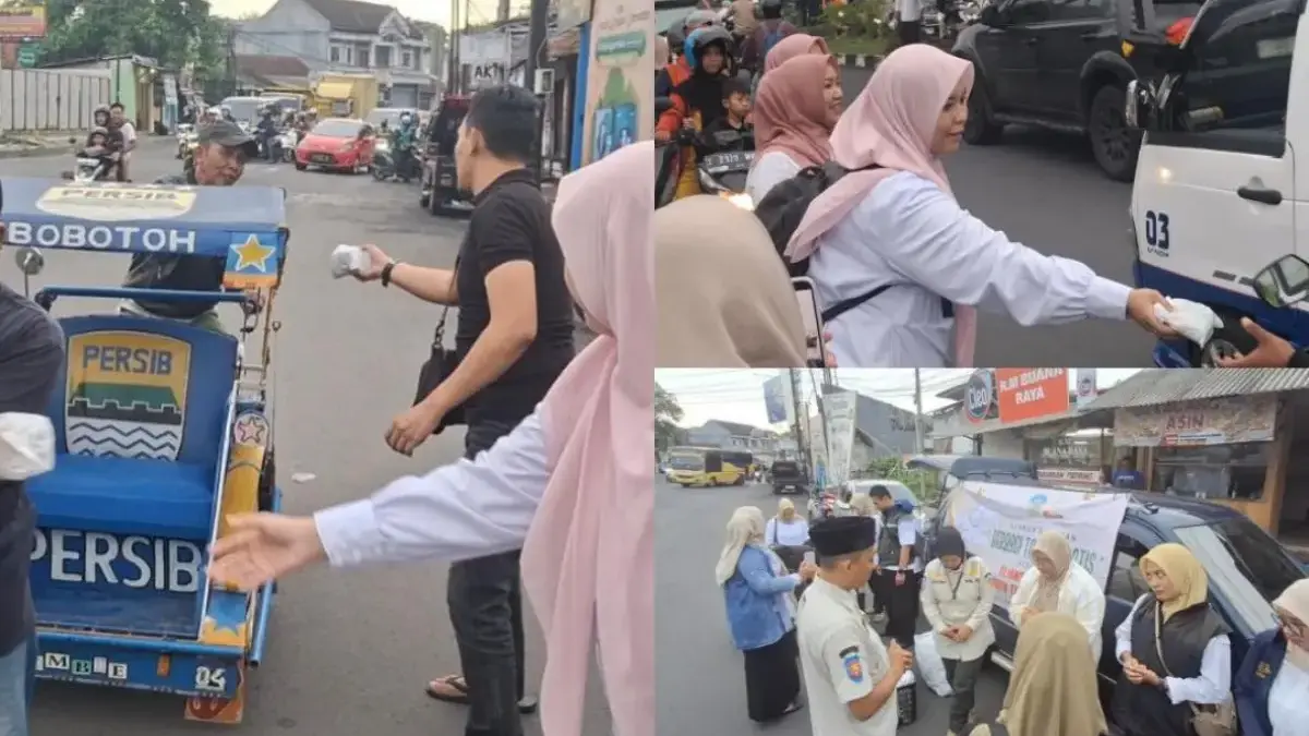 Aliansi P3K Paruh Waktu Kota Tasikmalaya Tebar Takjil di Padayungan, Tetap Bergerak di Tengah Isu Penghapusan Aliansi P3K Paruh Waktu Kota Tasikmalaya berbagi takjil Ramadan