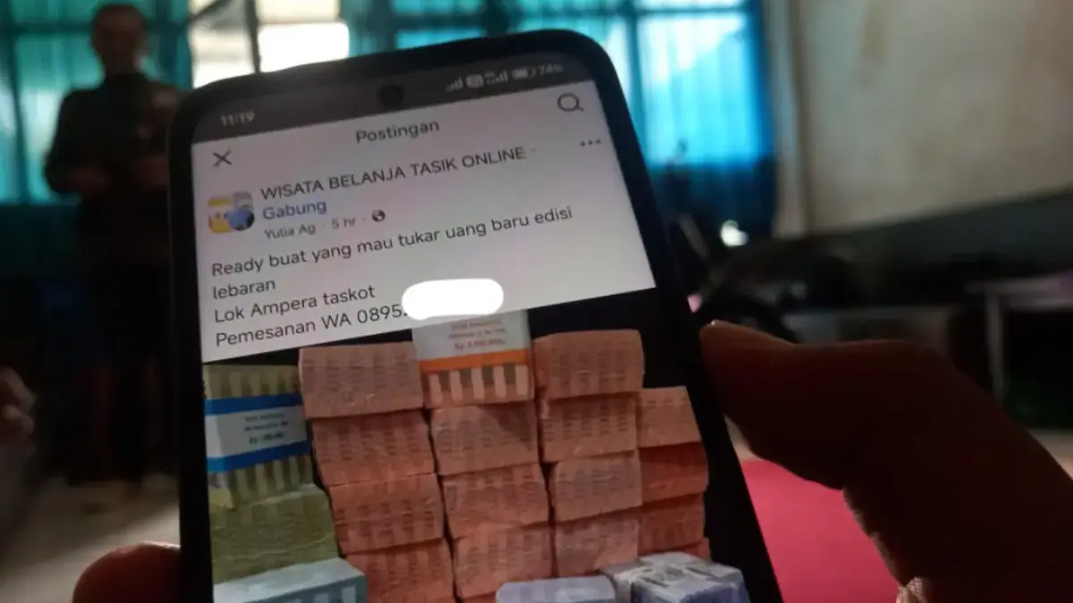 calo digital penukaran uang baru di Kota Tasikmalaya