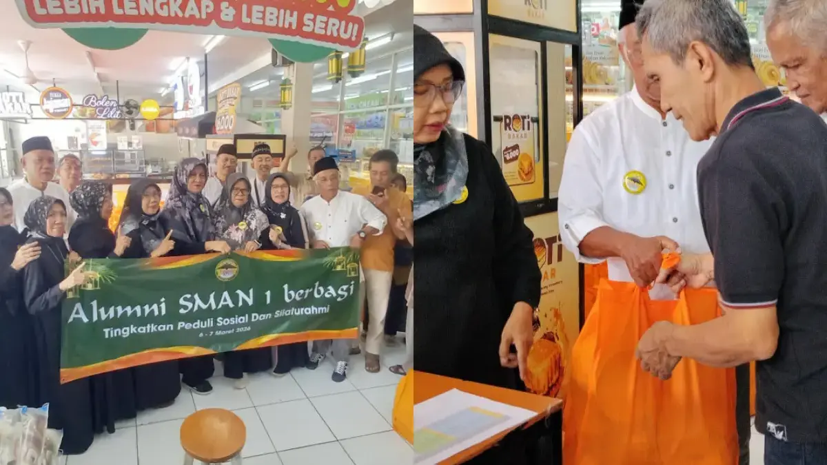 alumni SMAN 1 Tasikmalaya berbagi paket Ramadan