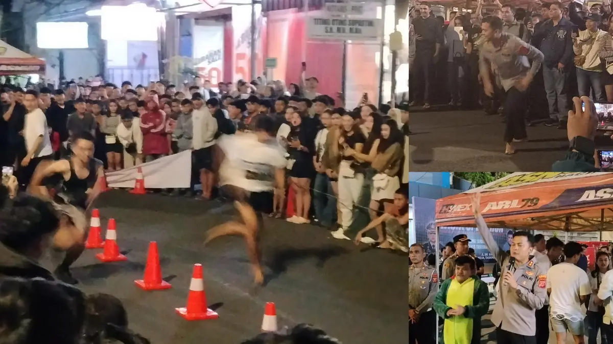Tasik Speed Run di Jalan Dokar Kota Tasikmalaya saat Ramadan