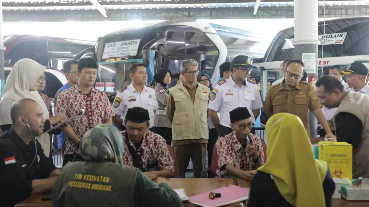 rampcheck bus di Terminal Indihiang Kota Tasikmalaya