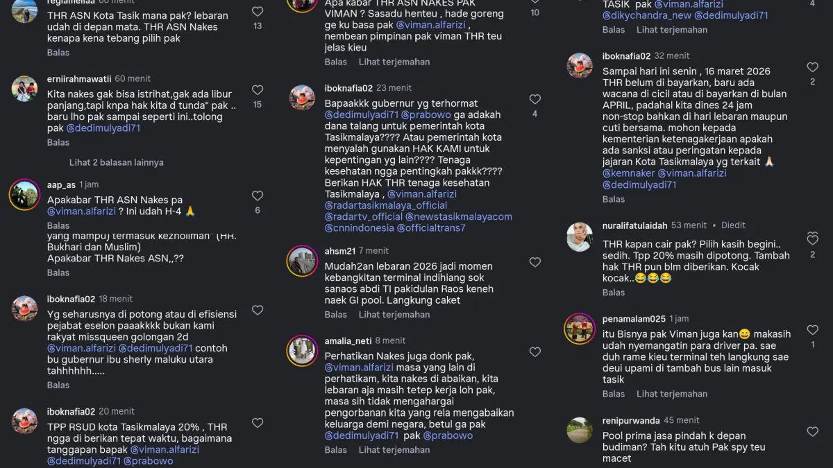 keluhan ASN Kota Tasikmalaya soal THR belum cair