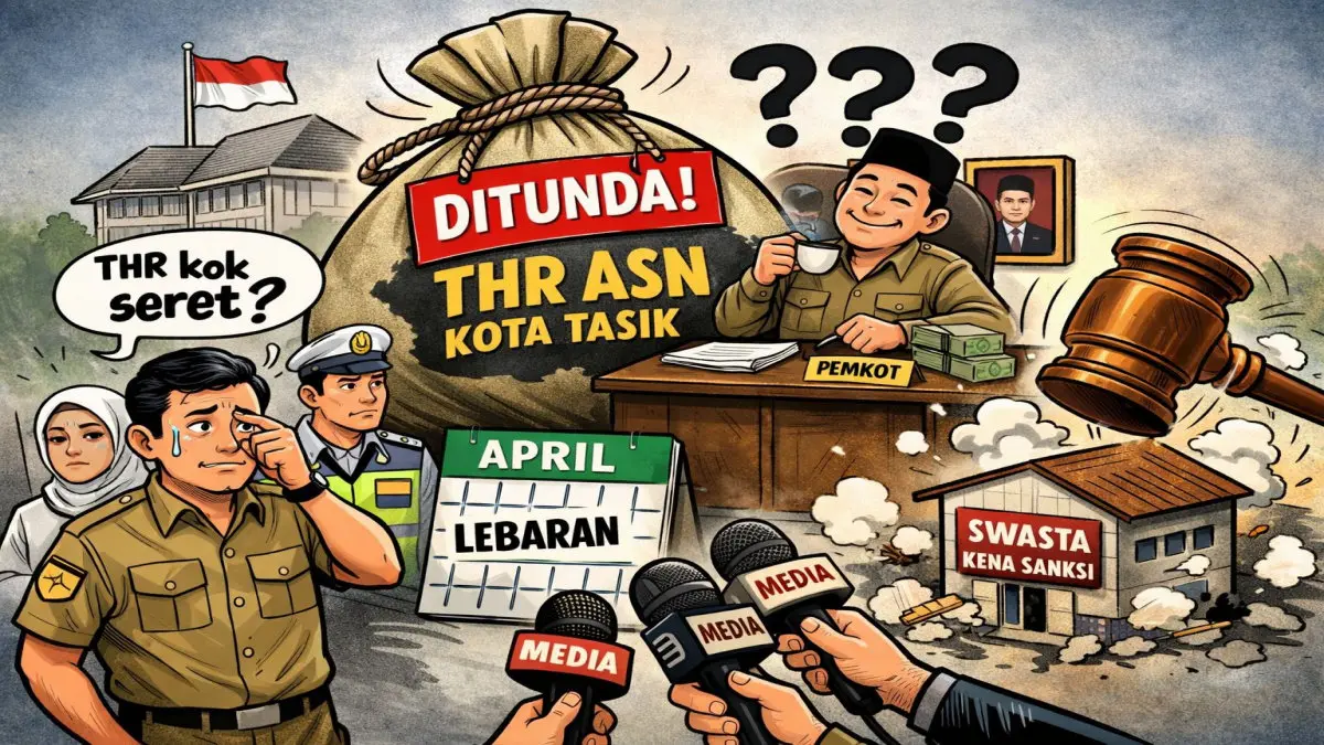 Swasta Telat THR Dihukum, Kalau Pemkot Tasikmalaya yang Lambat Siapa yang Menegur! keterlambatan pencairan THR ASN Kota Tasikmalaya