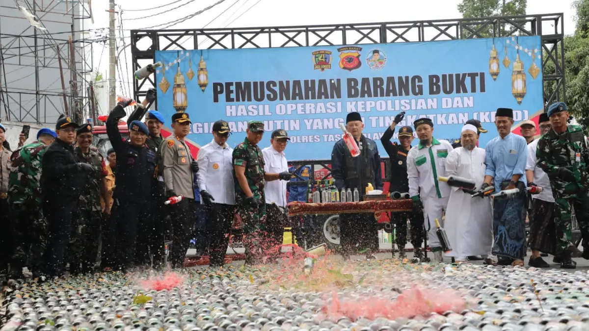 pemusnahan miras Kota Tasikmalaya 2026