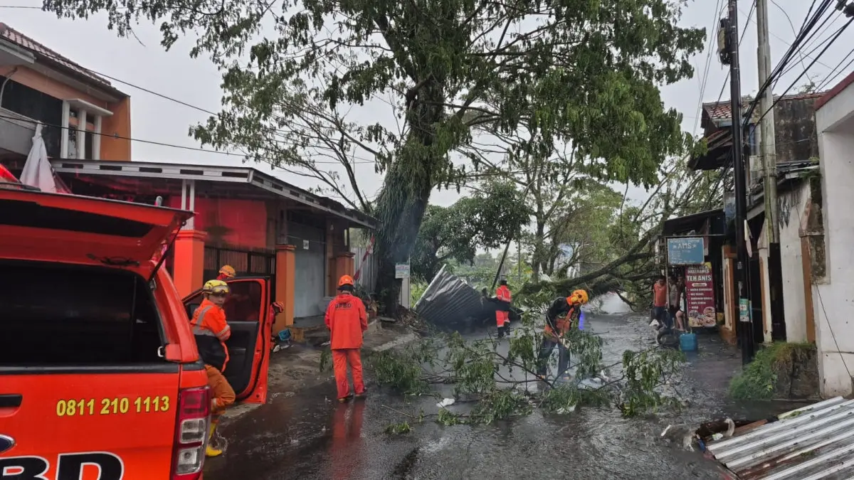 cuaca ekstrem Kota Tasikmalaya hari ini