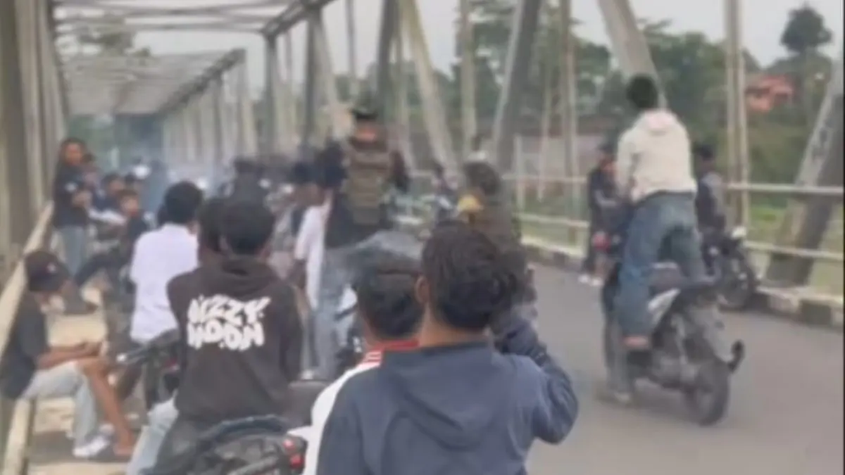 Warga Keluhkan Jembatan Cibeureum Bantarkalong Tasikmalaya Jadi Arena Balap Liar Selama Ramadan Jembatan Cibereum Bantarkalong
