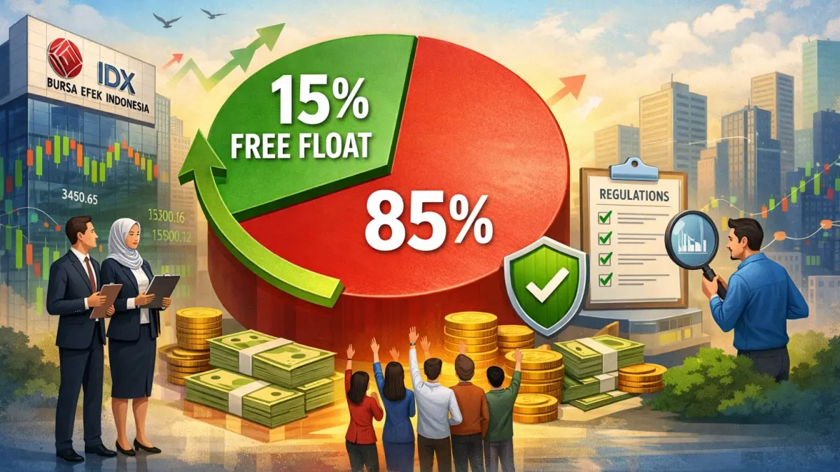 Free Float 15 Persen