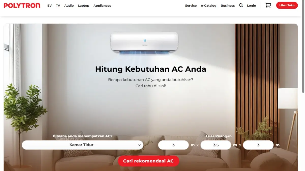 memilih AC 1/2 PK low watt terbaik untuk kamar tidur