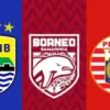 Persib Bandung, Borneo FC dan Persija