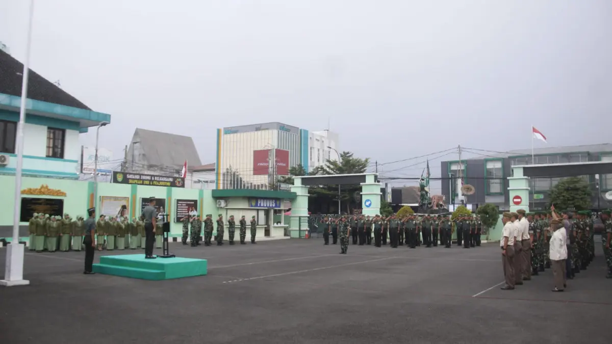 37 prajurit Kodim 0612 Tasikmalaya naik pangkat April 2026