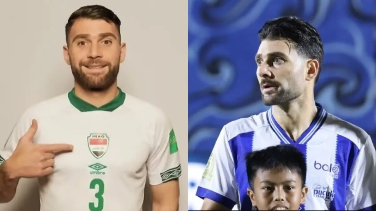 Timnas Irak Lolos Piala Dunia 2026, Frans Putros Berpeluang Mencetak Sejarah Baru di Persib Bek Persib asal Irak Frans Putros