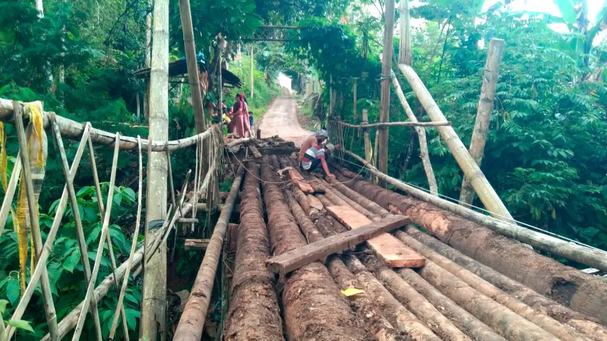jembatan rusak di Kota Tasikmalaya