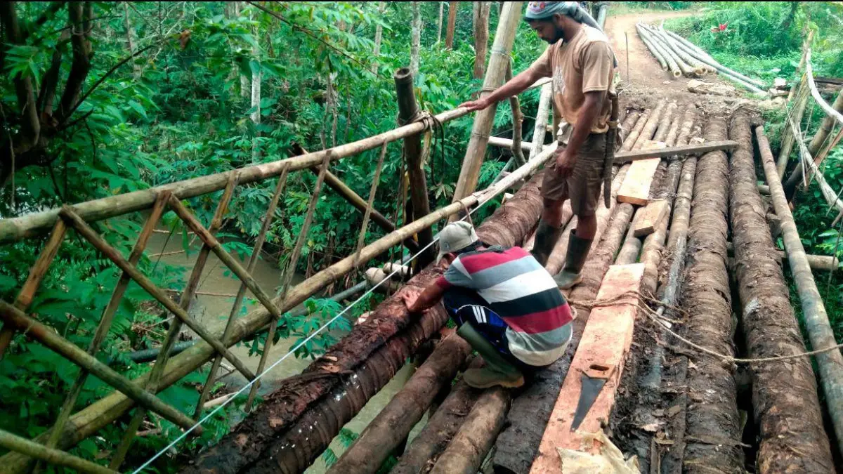 jembatan Sindanggalih Kota Tasikmalaya rusak bertahun-tahun