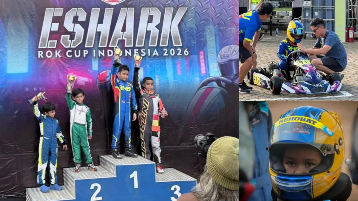 Kenzie Erizananda juara gokart Sentul 2026 usia 9 tahun