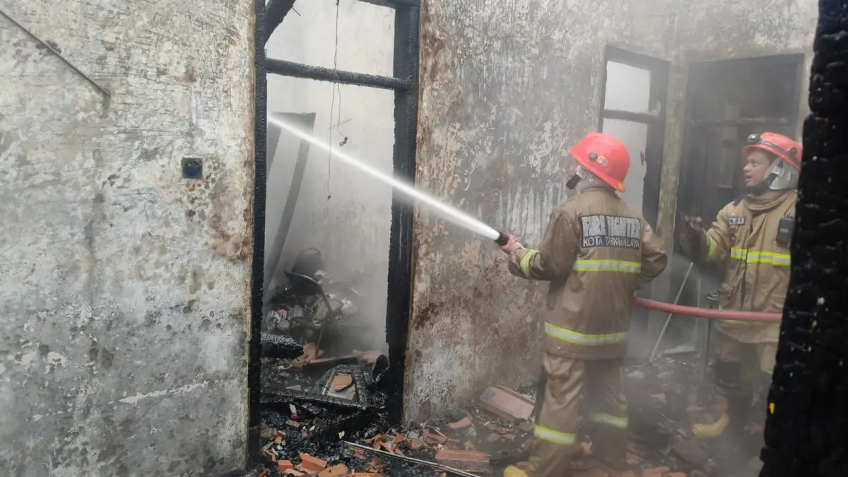 kebakaran rumah di Nagarawangi Tasikmalaya