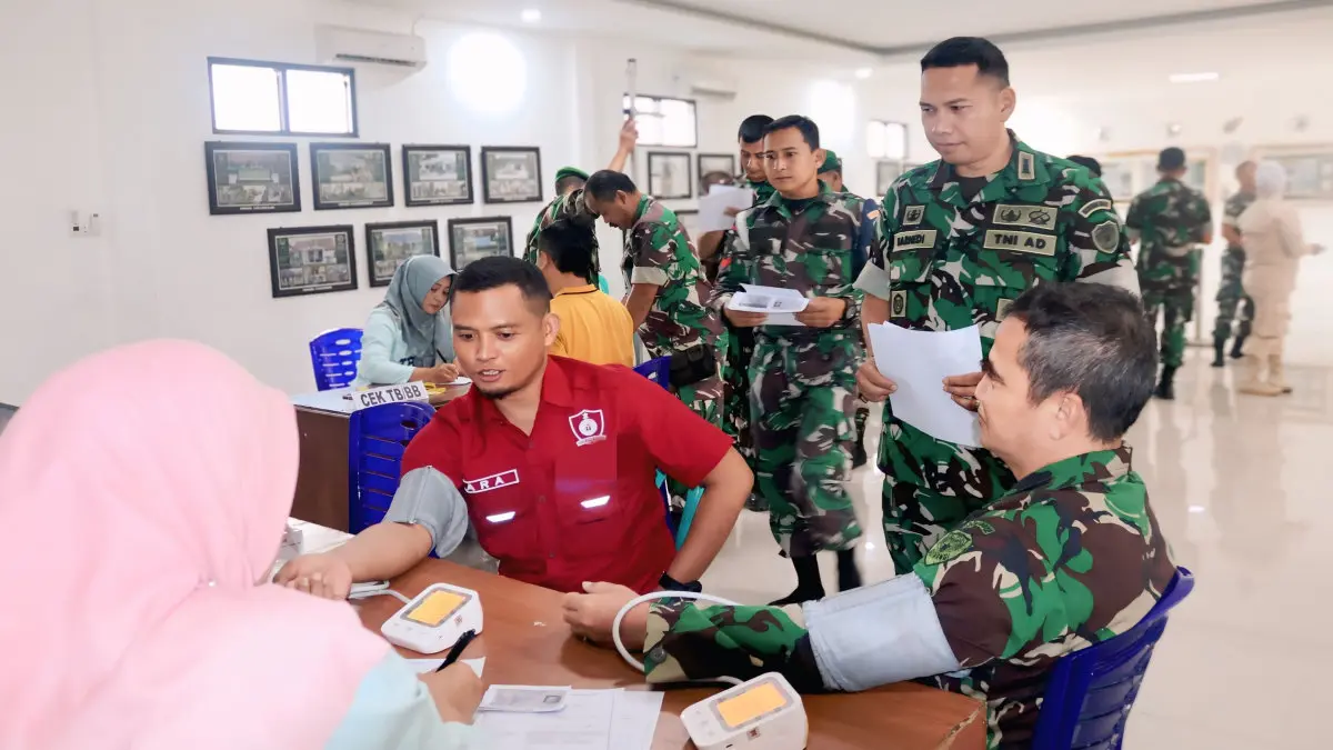 hasil cek kesehatan prajurit Kodim 0612 Tasikmalaya