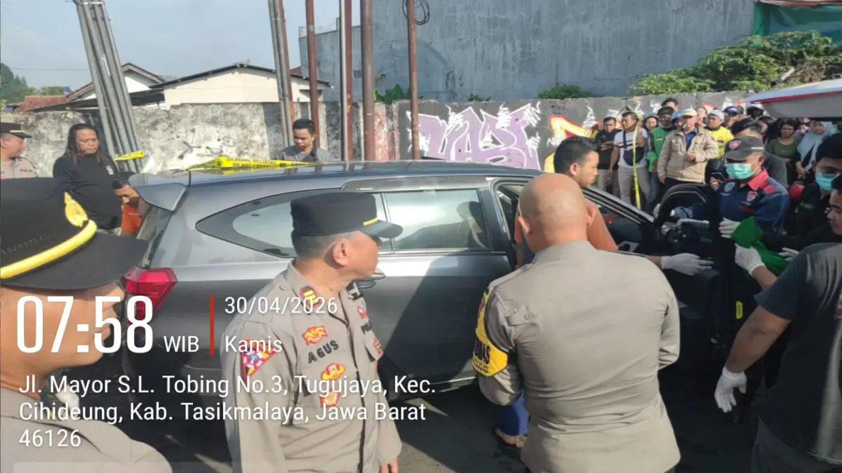 penemuan mayat dalam mobil 
