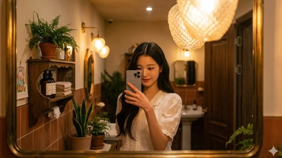 Bikin Foto Mirror Selfie Estetik Cukup Pakai Prompt Gemini AI Prompt Gemini AI
